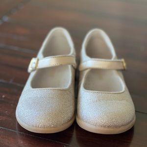 L’Amour Glitter Gold Champagne Girls’ Shoes - Size 11